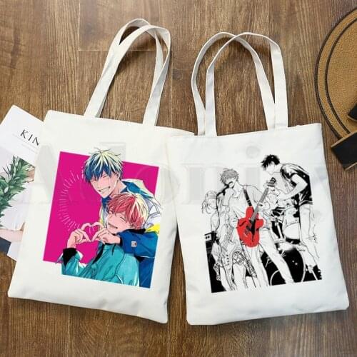 Yaoi Bl Given Yaoi Given Anime Manga Music Graphic Cartoon Print Shopping Bags Girls Fashion Casual Pacakge Hand Bag