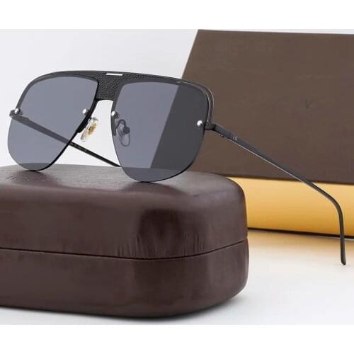 Rimless Sunglasses Lady Classic Brand Designer Fashion Gradient Color Man Glasses Coated Lens Gafas de sol para mujer bicchieri