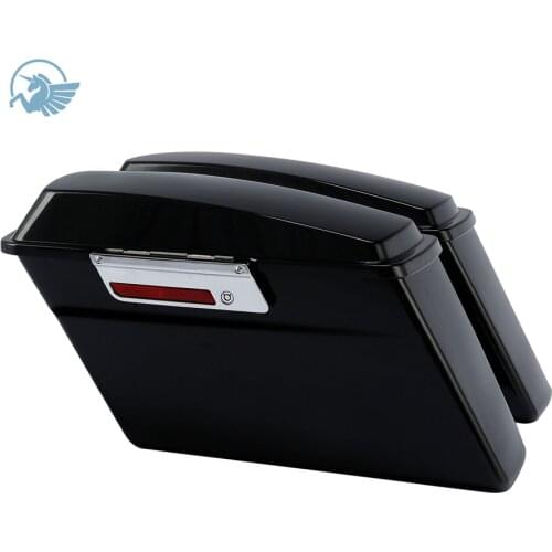 ABS Hard Saddlebags Side box Case Waterproof Saddle Bags for Harley dyna softail Touring CVO 94-13 road king street ultra glide