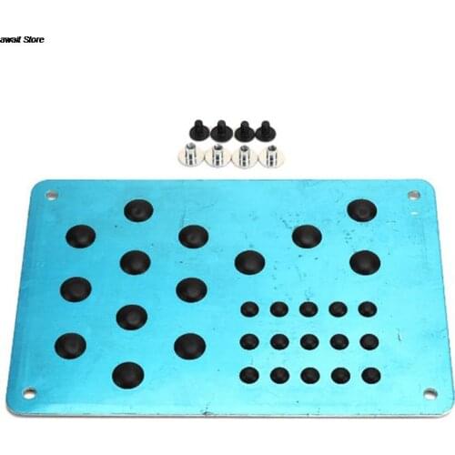 1PC Universal Silver Car Floor Mat Foot Heel Scuff Plate Non-slip Carpet Patch Automobile Alloy Wear Plate Anti-skid Pad