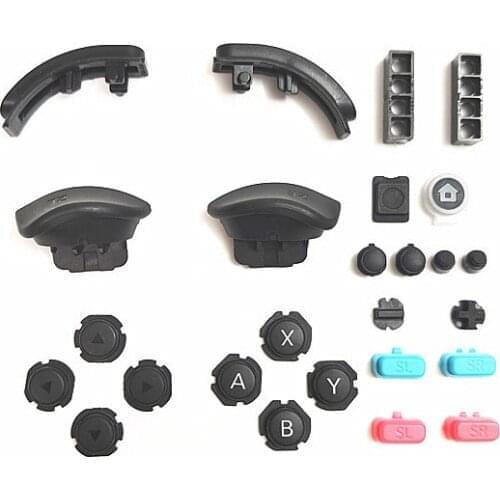10SETS Original Repair Parts For NS Swith ZR ZL Direction keys Button ABXY ZLZR L R key HOME Button Key For joycon