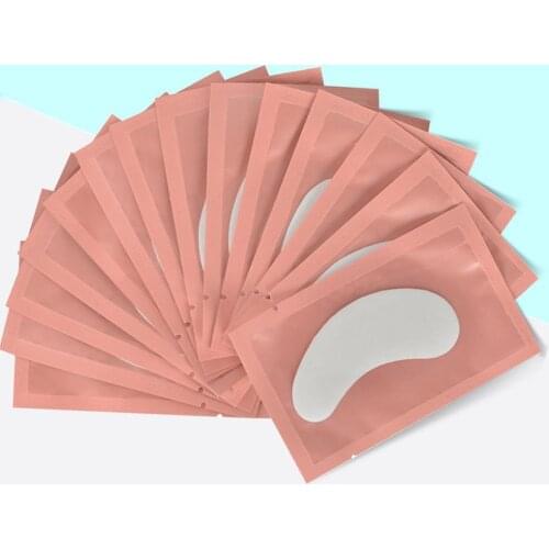 100 Pairs Under Eye Pads Paper Lint Free Gel Patches for Eyelash Extension False Eyelashes Eye Tips Sticker Eye Lash Tools