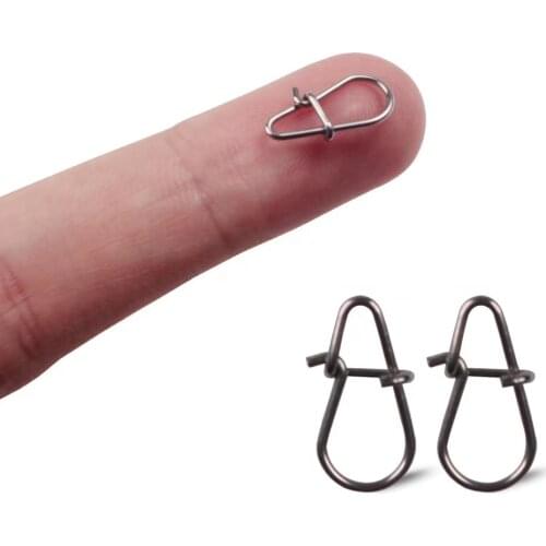 100pcs Sea fishing bait connector fishing nice hooked snap Pin 304 Stainless Steel Fishing Barrel Swivel Lure Connector