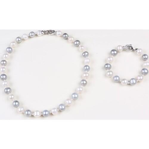 11-12mm freshwater pearl beautiful jewelry set for women