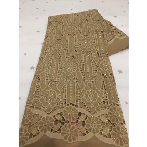 2021 High-quality African Nigerian Lace Fabric Sequined Tulle Dress Embroidered Lace Sewing Wedding Party VXZ5130