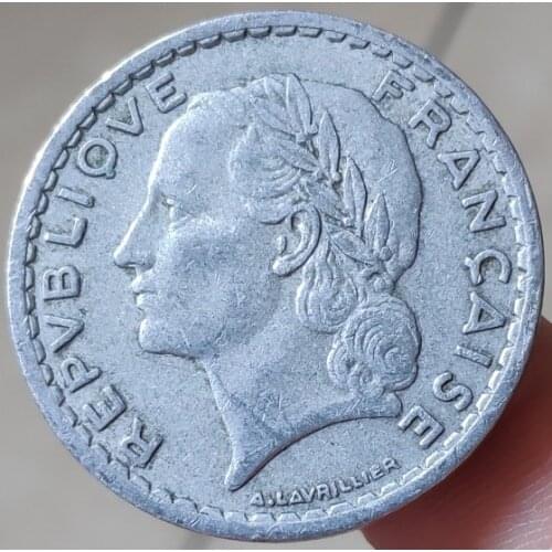 31mm France 1945-1950 , 100% Real Genuine Comemorative Coin Original Collection