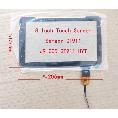 8 Inch Capacitive Touch Screen Sensor Digitizer Hand Writer For Cary Radio Carplay JR-005-GT911 HYT 6pin