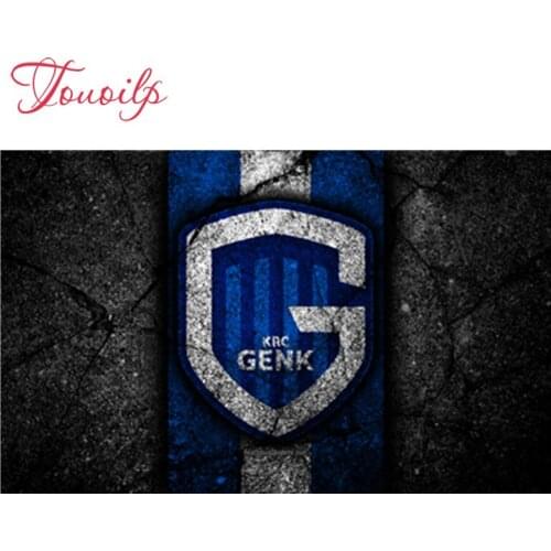 TPOUOILP 5d Diy diamond painting square&round Football badge diamond cross stitch set diamond embroidery