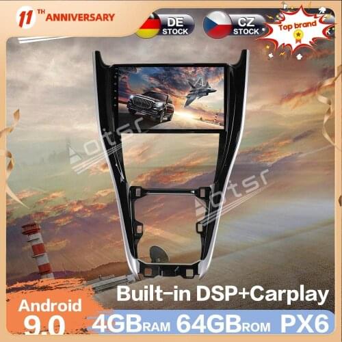 Aotsr Android 9.0 4G RAM Car Radio GPS Navigation DSP For Toyota Harrier 2010 - 2017 Car Auto Stereo Video Multimedia DVD Player