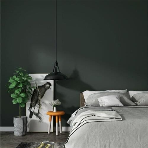 Beibehang Papel de parede Pure pigmented modern minimalist gray Nordic living room bedroom non-woven premium gray wallpaper