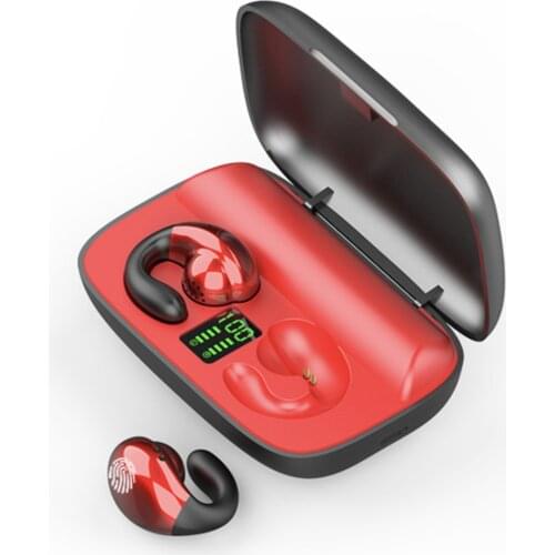 New 2000ma cross-border neutral S19 non in ear wireless TWS Bluetooth 5.0 hanging ear bone conduction Bluetooth headset