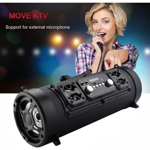 Wireless Bluetooth Waterproof Portable High-power 15W Music Barrel Speaker for Outdoor JR Deals