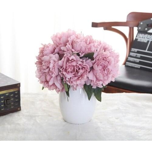 7 head Silk Aileen Peony Bouquet For Flower Wedding Bouquet Artificial Silk Flowers For Home Table Decoration
