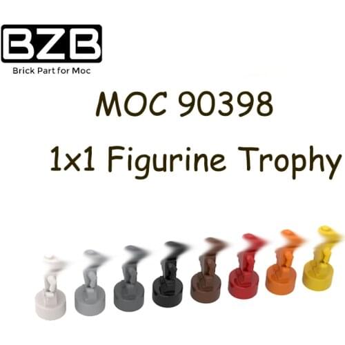 BZB MOC 90398 1x1 Figurine Trophy Creative Building Block Model Kids Toys DIY Brick Parts Brithday Best Gifts