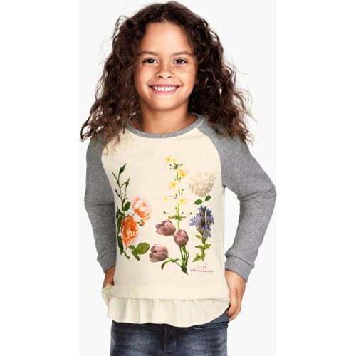Childrens clothing knitting long-sleeved round collar cartoon pure cotton childrens clothing
