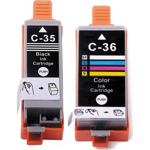 Vilaxh PGI-35 CLI-36 Ink Cartridge For Canon PGI35 CLI36 Pixma IP100B IP100 mini260 mini320 mini 260 320 Printer