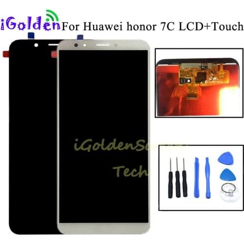 KINCOP 100% Tested High Quality 5.99 inch For Huawei honor 7C LCD DIsplay + Touch Screen Digitizer Assembly For honor7c