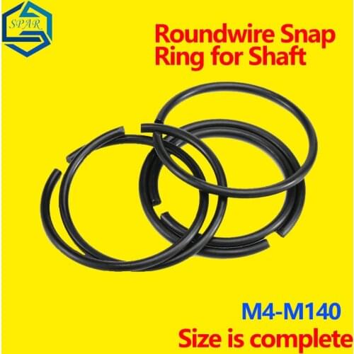 Roundwire Snap Ring for Shaft 70 Manganese Steel Wire Retaining Ring,ring, External Clamp C Type Retaining Ring ￠4-￠140