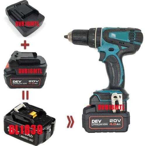 Dawupine DVB18MTL Adapter Converter use Devon 20V Li-ion battery on Makita Lithium Electric Power Tools BL1830