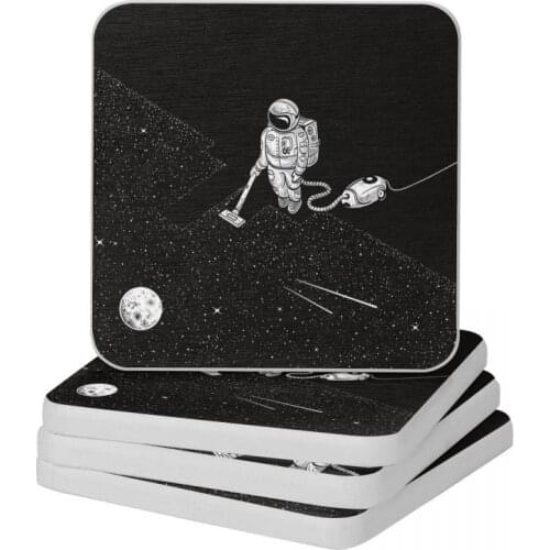 Space Cleaner Diatomite Square Round Shape Coaster Anti-Scald Cup Bonsai Mat Soap Toothbrush Pad Wholesale 10x10cm