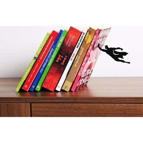 Superman Metal Bookends Metal Bookend, Superman gift, Metal Art, Bookend, Bookends, Supermen bookends