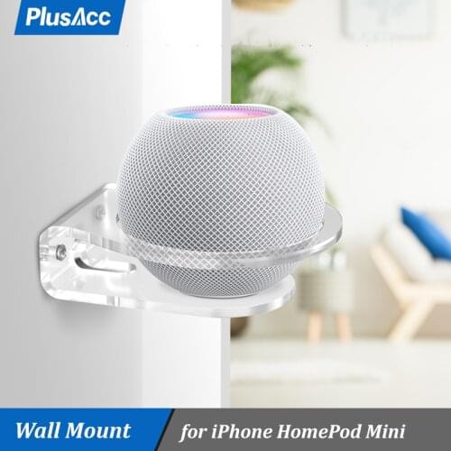 Wall Shelf Holder For HomePod Mini Echo Dot 4th 3rd Gen Smart speaker Sturdy Acrylic Wall Mount Space Saving Solution Bracket