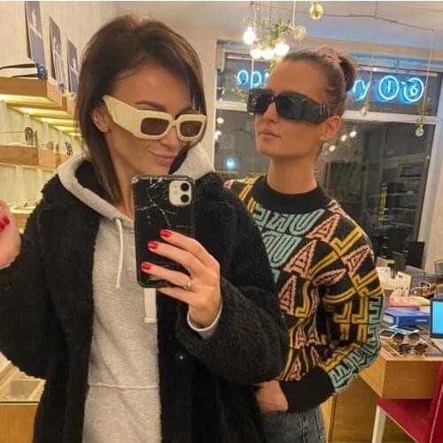 2021Women Oversized New Luxury Brand Sun Glasses Men Vintage Fashion rectangle Sunglasses Female lunette de soleil femme