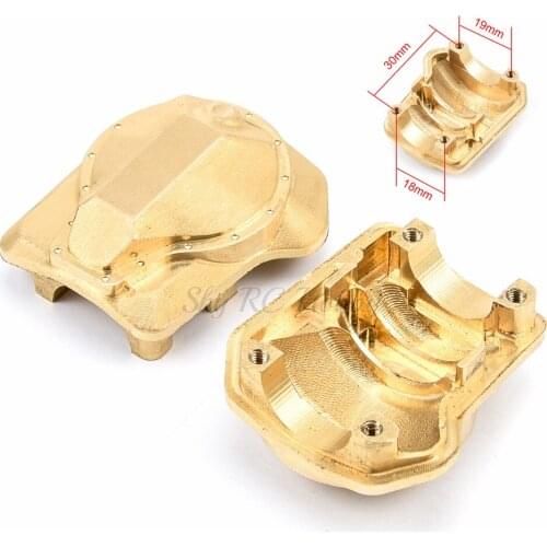 NEW TRX4 Brass Diff Cover Case Front & Rear Axle Housing Case 8241 8242 for Traxxas TRX-4 1/10 RC Crawler Car Upgrade Parts