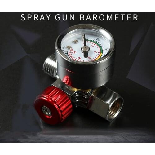 Spray Gun Barometer Air Pressure Regulator Paint Sprayer Universal Pressure Gauge Control Valve