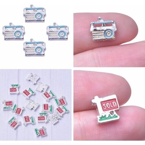 20pcs/Lot SOLD Radio Pendant DIY Jewelry Making Charms Small Accessories Zinc Alloy Floating Charms For Locket Handmade Material