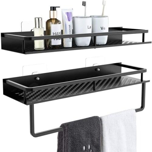 Bathroom shelves Aluminum Bathroom shelf Organizer Wall Mounted Shampoo Spices Shower Storage Rack Holder Bathroom Accessories