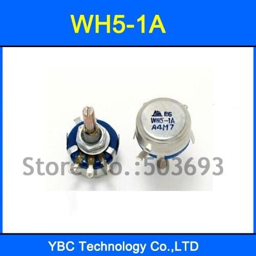 6 ValuesX5pcs=30pcs WH5-1A 1K 2.2K 4.7K 10K 22K 47K Potentiometer WH5 Free Shipping