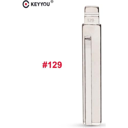 KEYYOU 10x Remote #129 #130 Key Blade Car key embryo For Hyundai Kia HY20 Right Left Blade Car Key Embryo