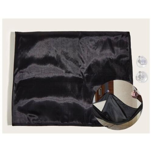 Q1QD Beard Apron Hair Clippings Catcher Grooming Bib for Men 2 Suction Cups