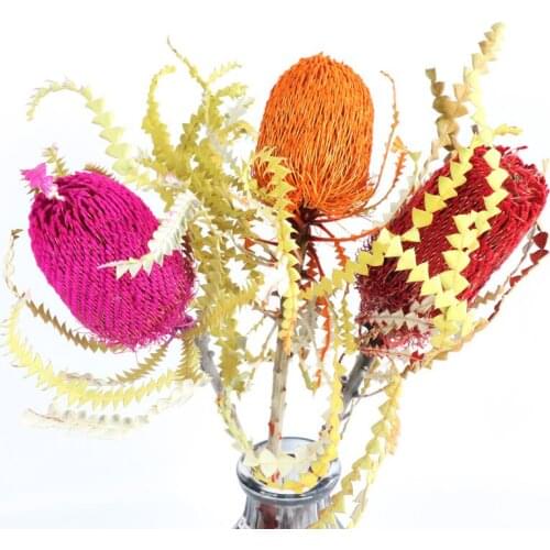 Dried Flower Banksia Home Essentials Eternal Artificial FLowers Plant DecoAutumn Living Room Wedding Party Christmas Decoration
