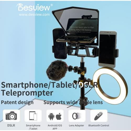 Bestview 8'' 8 inch T2 Teleprompter for iPad Smartphone Interview Teleprompter Video Camera Canon Nikon Sony Photo Studio DSLR