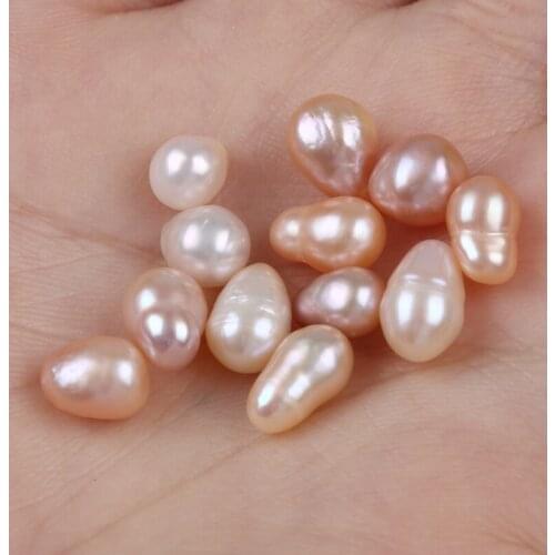 6-7mm Small Size Drop Shape Edison Pearl Can Cuostomize the Hole For Jewerly Making