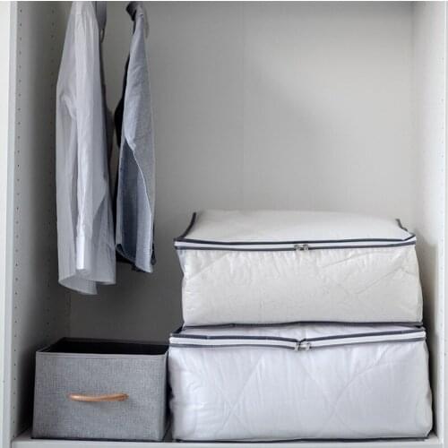 Foldable Quilt Storage Bag Large Capacity Clothes Quilt Organizer Waterproof Wardrobe Storage Box Packing Bag Home Organizer