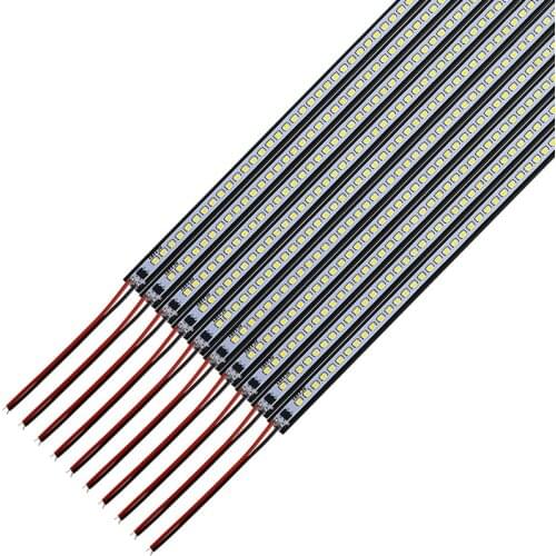 220V LED Rigid Strip Lights 2835 SMD LED Cabinet Light Free Showcase Led Bar Light 50CM 10pcs/lot
