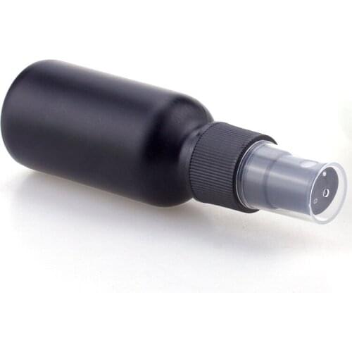 1pcs 5-100ml Frosted Black Glass Bottle Spray Bottle Essential Oil Dropper Bottle Eye Cream/Essence/Serum Cosmetic Container