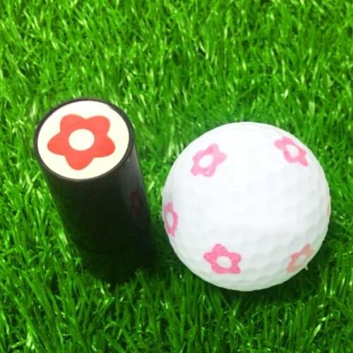 1pcs Plastic Silicone Golf Ball Stamper Stamp Seal Print Prize Golf Random Gift Impression Marker Style For Golfer Accessor D1R0