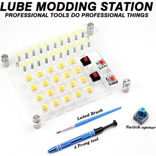 20 Switches Tester Switch Opener Lube Modding Station DIY Cover Removal Platform For Kailh Cherry Gateron Mechanical Keyboard