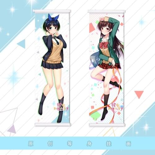 Anime Cartoon Ichinose Chizuru Peach Skin Velvet Rectangle Flat Wall Scroll Painting Poster Print 150*50cm No.I1