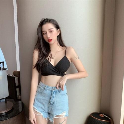 BIIGGXX Sports underwear girl French sexy yoga cross bra without steel ring beautiful back gathered corset wrapped chest