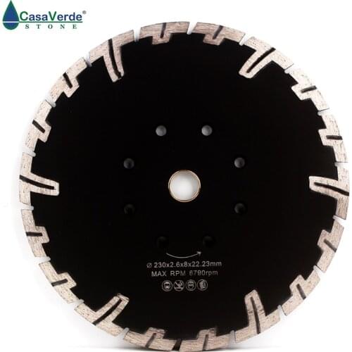 DC-RTB9 T-Segment diamond Saw Blade 9 inch Turbo Cutting Disc Chip-free Cutting For Stone