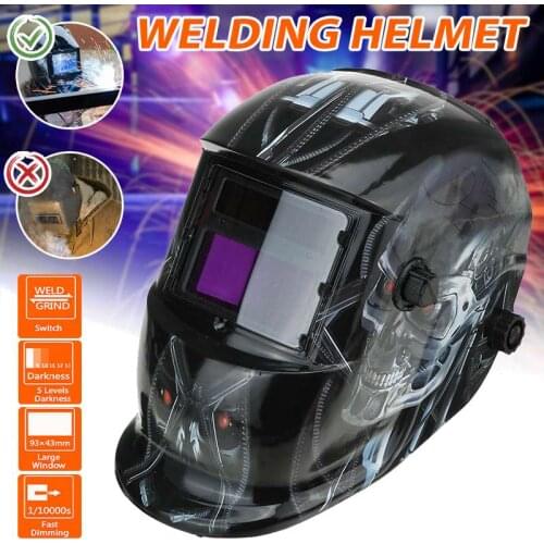 Efficient Solar Auto Darkening Adjustable Range TIG MIG MMA Electric Welding Mask Helmet Welding Lens for Welding Machine