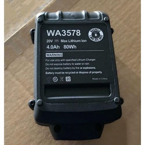 LED 4000mah Li-ion Battery Replacement for 20V Worx 3520 3525 3578 3557