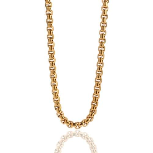 Men women popular jewelry stainless steel lantern chain hip-hop necklace & pendant color retention plating wholesale jewelry