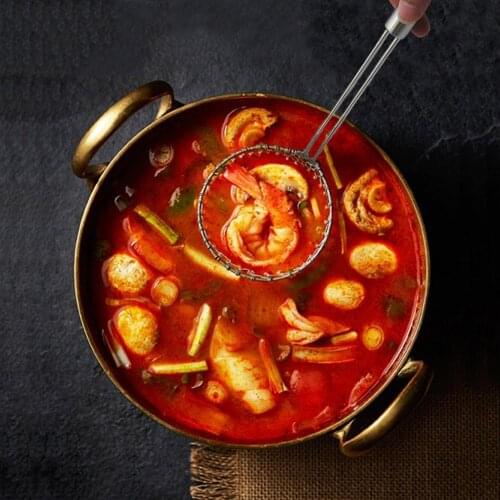 Oval Fine Mesh Stainless Steel Skimmer Food Oil Pot Strainer Ladle Strainers Kitchen Tools & Gadgets