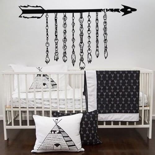 Memorial Rope Arrow Wall Decal Sticker Living Room Bedroom Artistic Wallpapers Vinyl Stickers Decals Wall Art Murals S-578